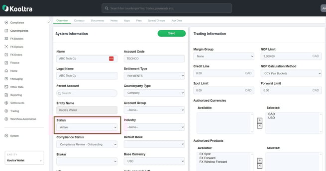 Currencies & Products