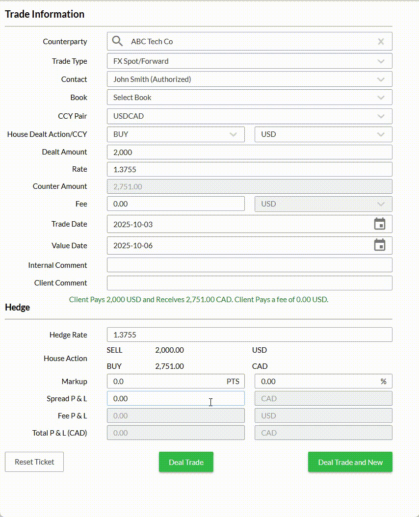 Settling Your Trades
